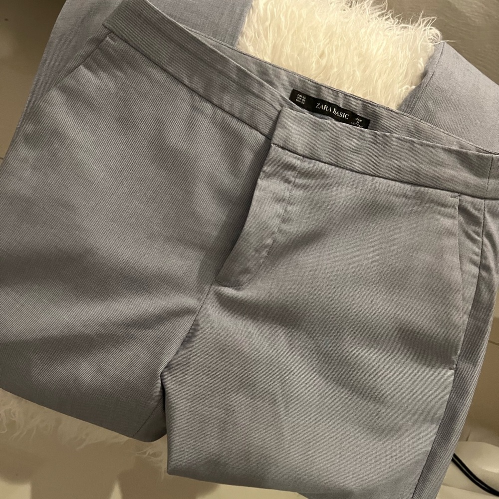 Zara Ankle Pants, size 26, Blue-Grey, worn but good condition